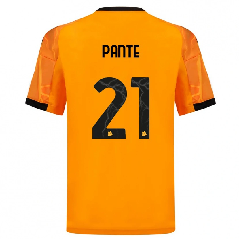 Danxen Dames Mia Tecla Christina Pante #21 Oranje Zwart Uitshirt Uittenue 2025/26 T-Shirt