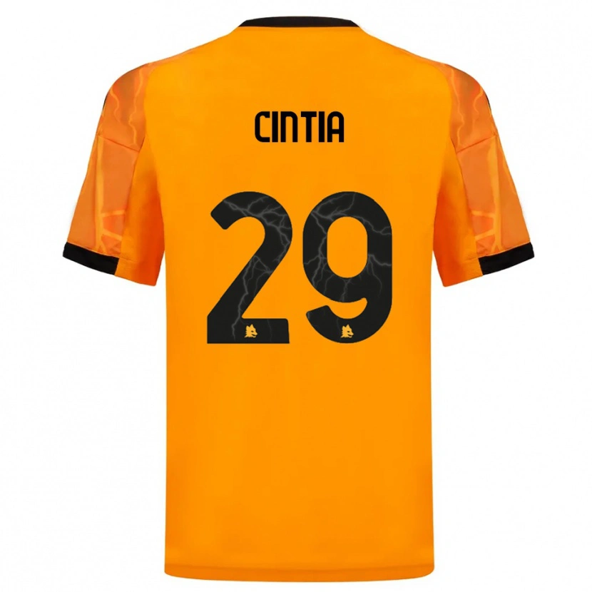 Danxen Dames Cintia Rafaela Soares Martins #29 Oranje Zwart Uitshirt Uittenue 2025/26 T-Shirt