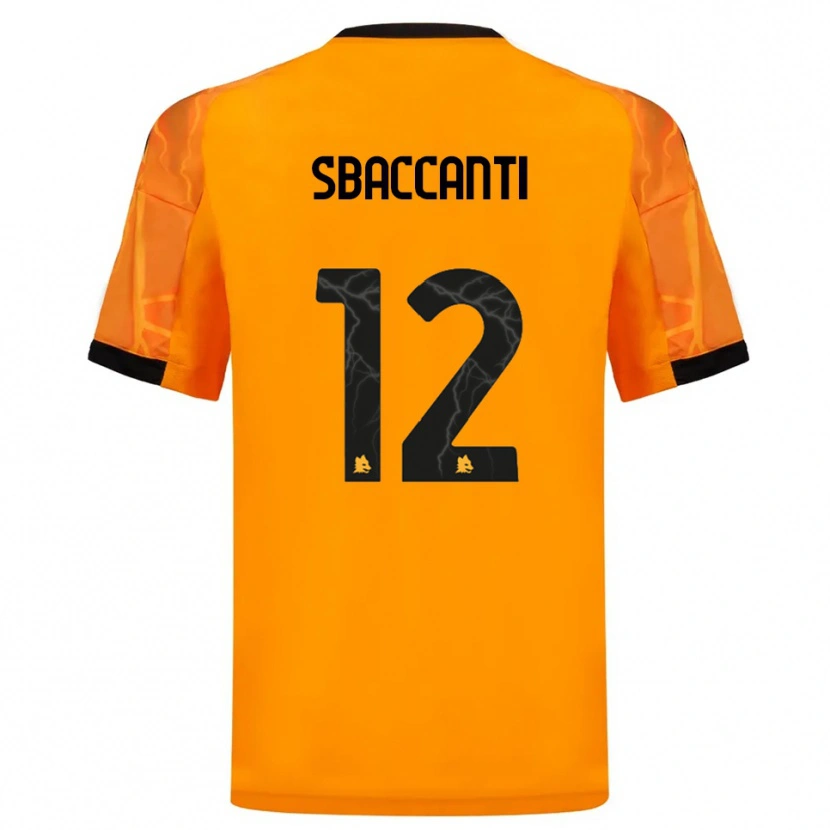 Danxen Dames Christian Sbaccanti #12 Oranje Zwart Uitshirt Uittenue 2025/26 T-Shirt