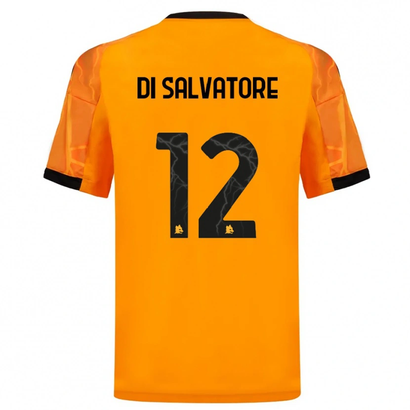 Danxen Dames Diego Di Salvatore #12 Oranje Zwart Uitshirt Uittenue 2025/26 T-Shirt
