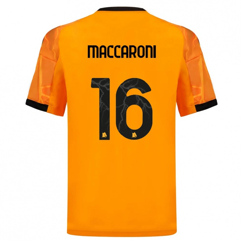 Danxen Dames Valerio Maccaroni #16 Oranje Zwart Uitshirt Uittenue 2025/26 T-Shirt
