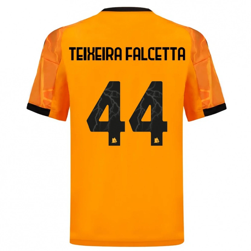 Danxen Dames Pietro Teixeira Falcetta #44 Oranje Zwart Uitshirt Uittenue 2025/26 T-Shirt