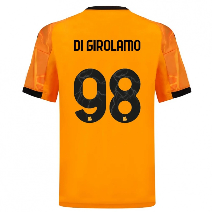 Danxen Dames Anita Di Girolamo #98 Oranje Zwart Uitshirt Uittenue 2025/26 T-Shirt
