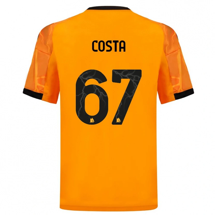 Danxen Dames João Costa #67 Oranje Zwart Uitshirt Uittenue 2025/26 T-Shirt