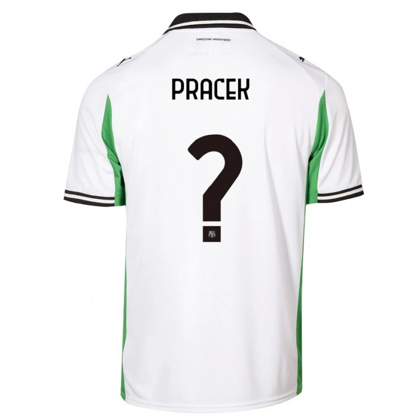 Danxen Dames Lorenzo Pracek #0 Wit Groen Zwart Uitshirt Uittenue 2025/26 T-Shirt