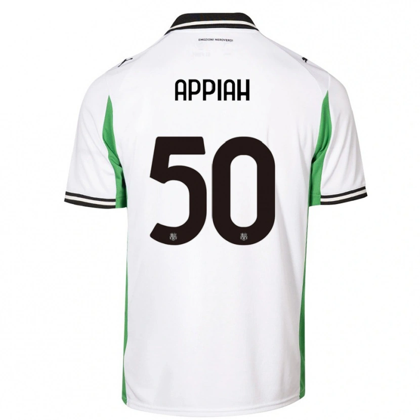 Danxen Dames Lorenzo Appiah #50 Wit Groen Zwart Uitshirt Uittenue 2025/26 T-Shirt