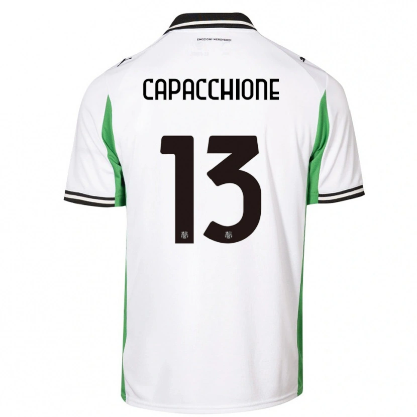 Danxen Dames Cristian Capacchione #13 Wit Groen Zwart Uitshirt Uittenue 2025/26 T-Shirt