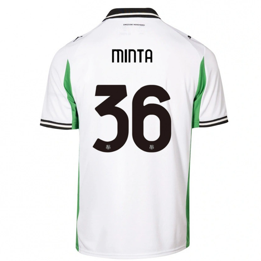 Danxen Dames Amoako Minta #36 Wit Groen Zwart Uitshirt Uittenue 2025/26 T-Shirt