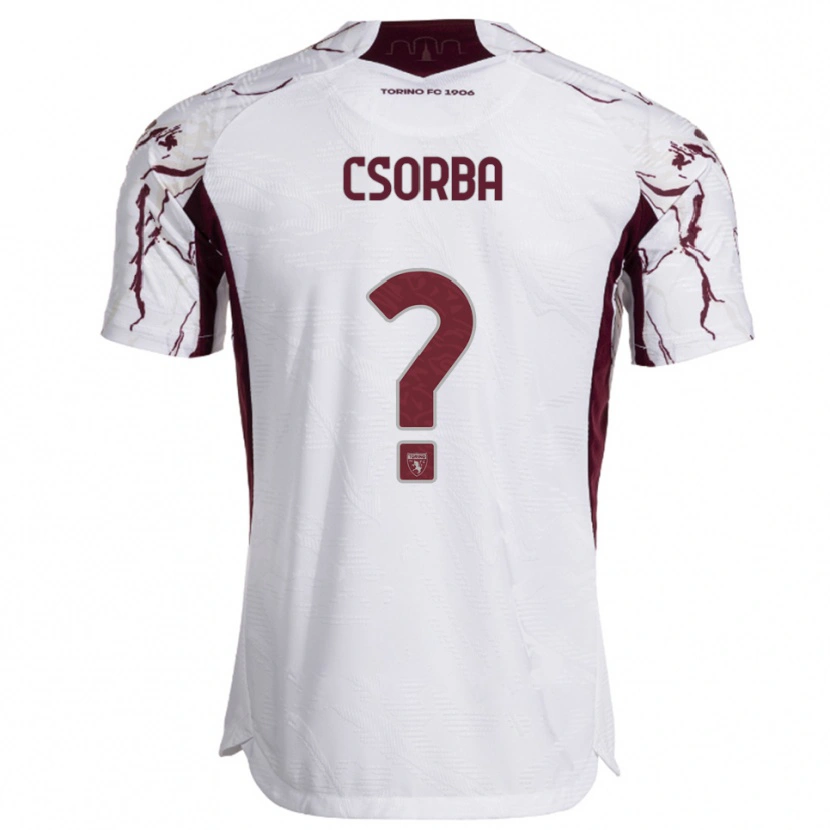 Danxen Dames Noel Csorba #0 Wit Bourgondisch Uitshirt Uittenue 2025/26 T-Shirt
