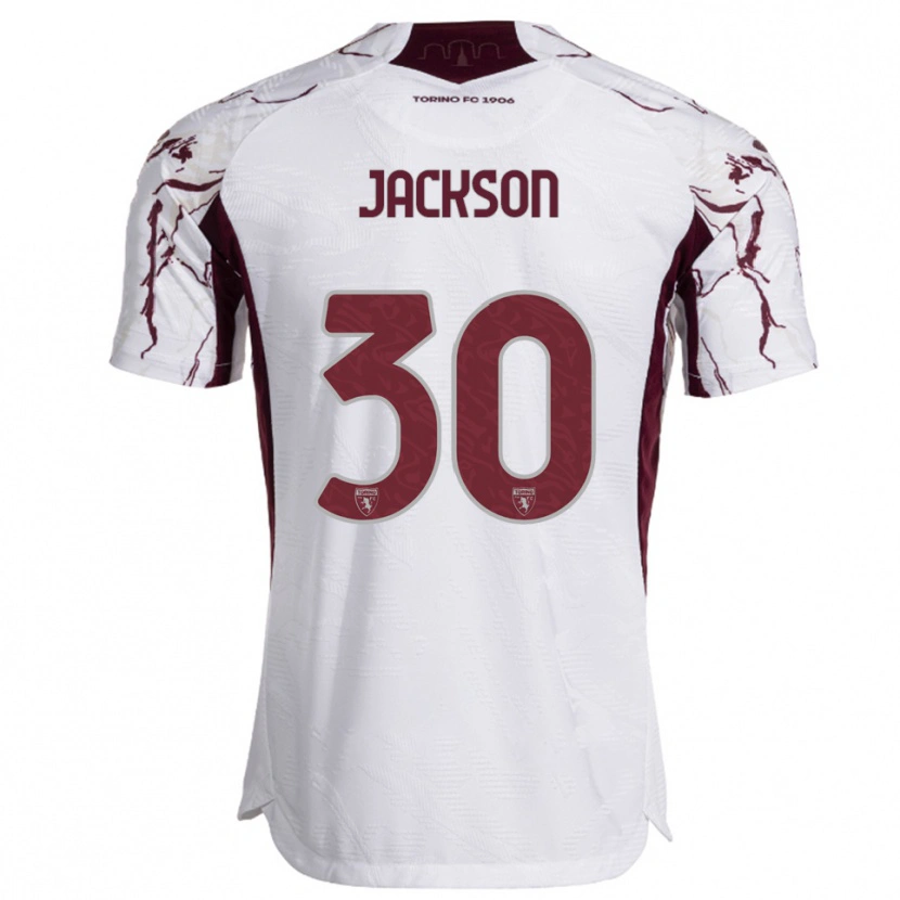 Danxen Dames Michael Jackson #30 Wit Bourgondisch Uitshirt Uittenue 2025/26 T-Shirt
