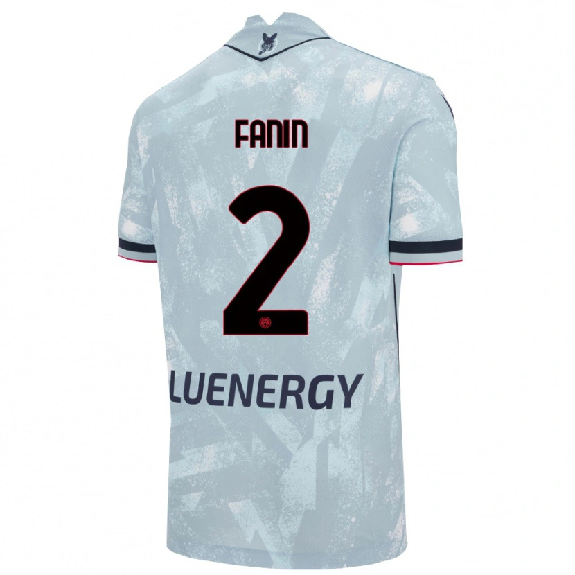 Danxen Dames Alessandro Fanin #2 Lichtblauw Zwart Uitshirt Uittenue 2025/26 T-Shirt