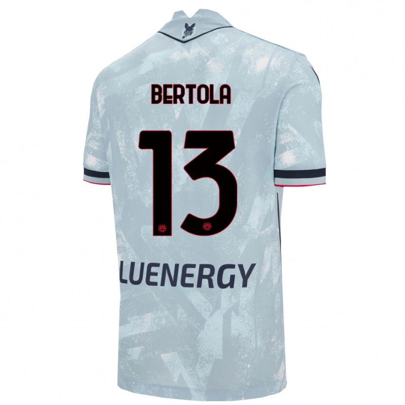 Danxen Dames Nicolò Bertola #13 Lichtblauw Zwart Uitshirt Uittenue 2025/26 T-Shirt