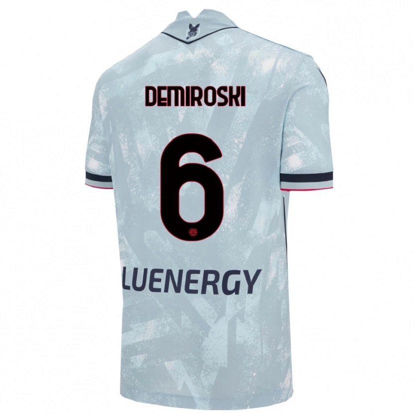 Danxen Dames Shenol Demiroski #6 Lichtblauw Zwart Uitshirt Uittenue 2025/26 T-Shirt