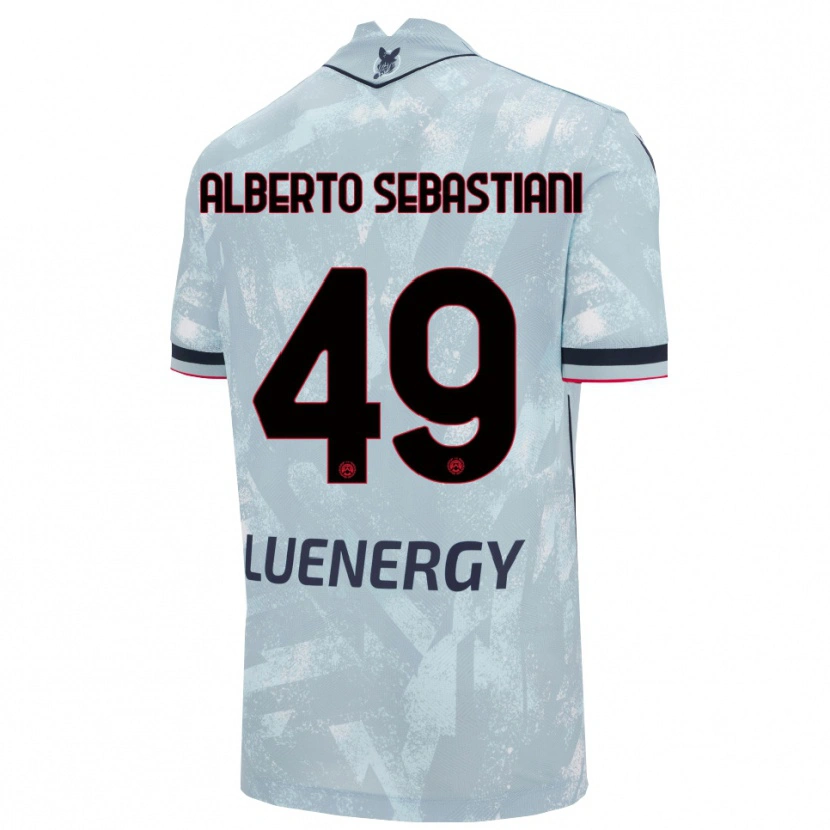 Danxen Dames José Alberto Sebastiani #49 Lichtblauw Zwart Uitshirt Uittenue 2025/26 T-Shirt