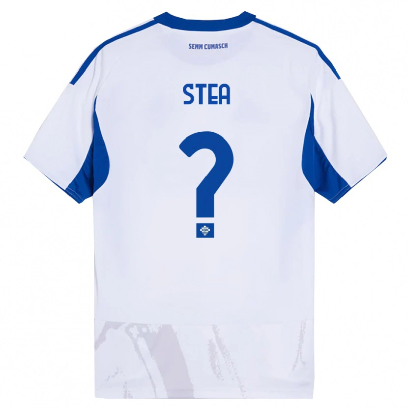 Danxen Dames Guglielmo Stea #0 Wit Blauw Uitshirt Uittenue 2025/26 T-Shirt
