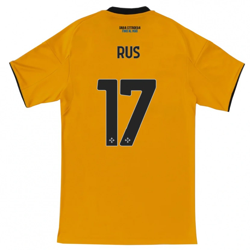 Danxen Dames Adrian Rus #17 Oranje Blauw Uitshirt Uittenue 2025/26 T-Shirt