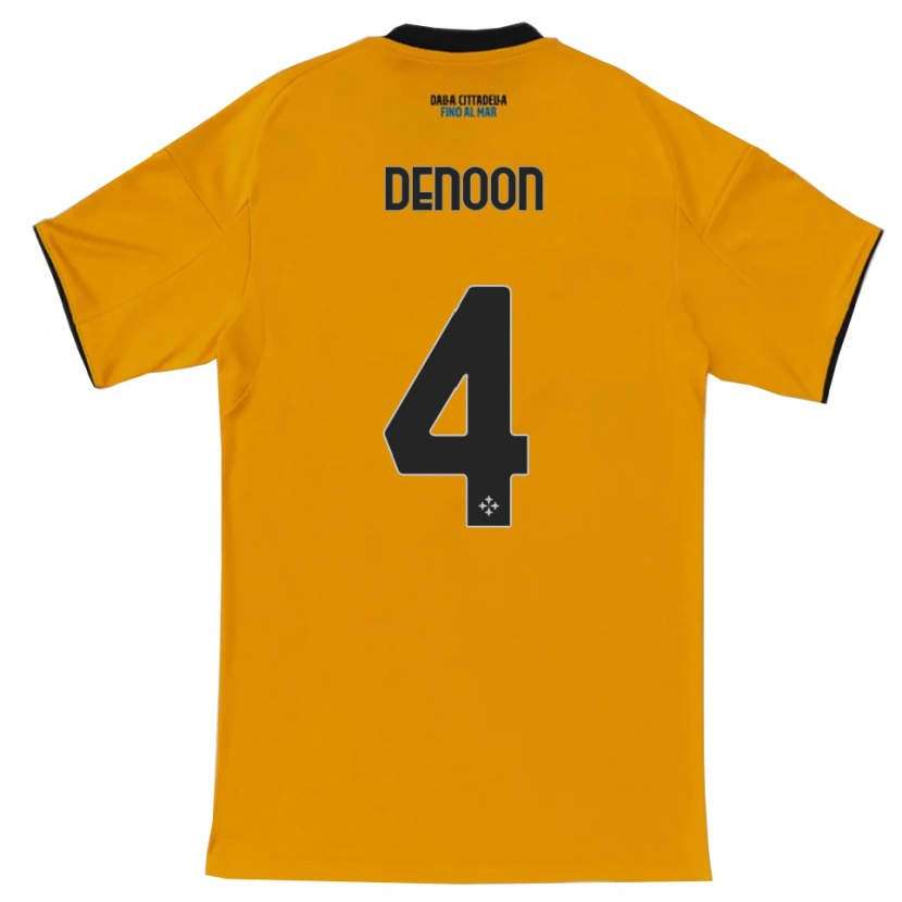 Danxen Dames Daniel Denoon #4 Oranje Blauw Uitshirt Uittenue 2025/26 T-Shirt