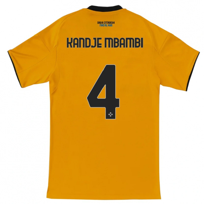 Danxen Dames Jeremy Kandje Mbambi #4 Oranje Blauw Uitshirt Uittenue 2025/26 T-Shirt