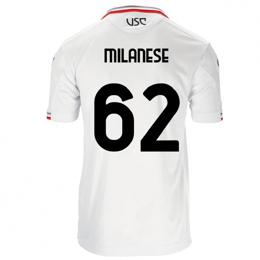 Danxen Dames Tommaso Milanese #62 Wit Rood Uitshirt Uittenue 2025/26 T-Shirt