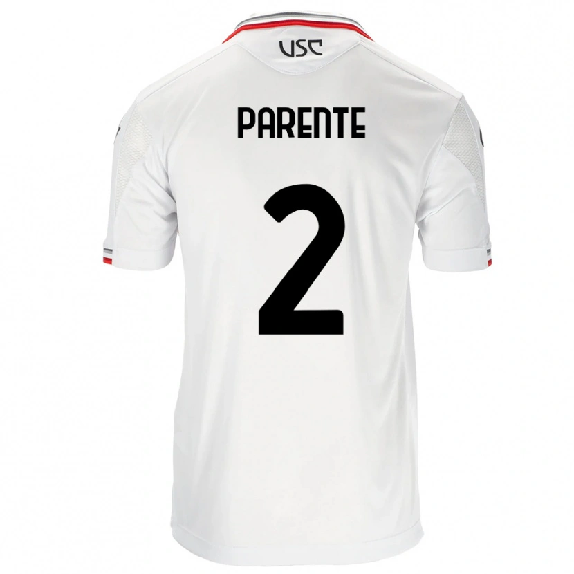 Danxen Dames Mattia Parente #2 Wit Rood Uitshirt Uittenue 2025/26 T-Shirt