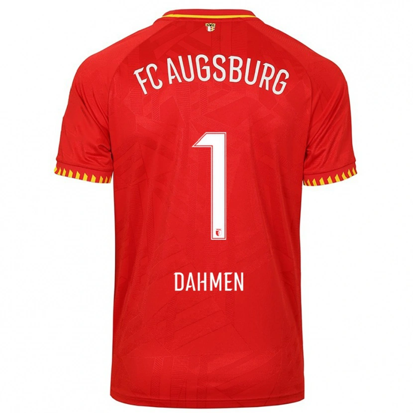 Danxen Dames Finn Dahmen #1 Rood Geel Uitshirt Uittenue 2025/26 T-Shirt
