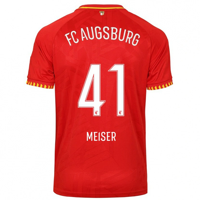 Danxen Dames Felix Meiser #41 Rood Geel Uitshirt Uittenue 2025/26 T-Shirt