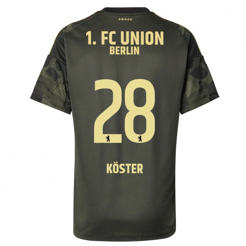 Danxen Dames Leonie Köster #28 Donkergroen Zwart Uitshirt Uittenue 2025/26 T-Shirt