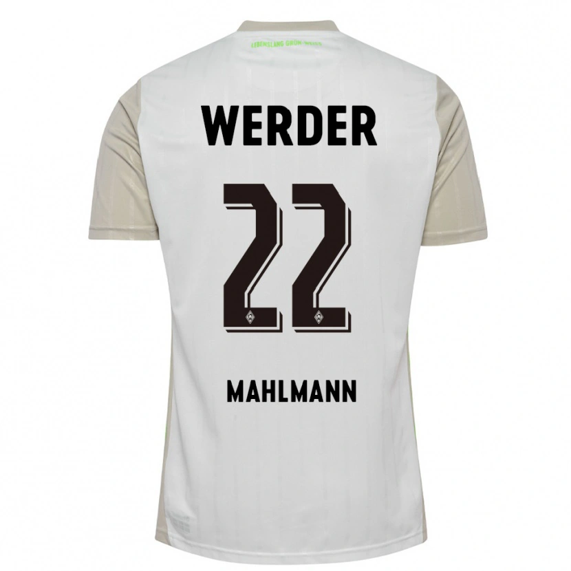 Danxen Dames Justus Mahlmann #22 Wit Zwart Uitshirt Uittenue 2025/26 T-Shirt