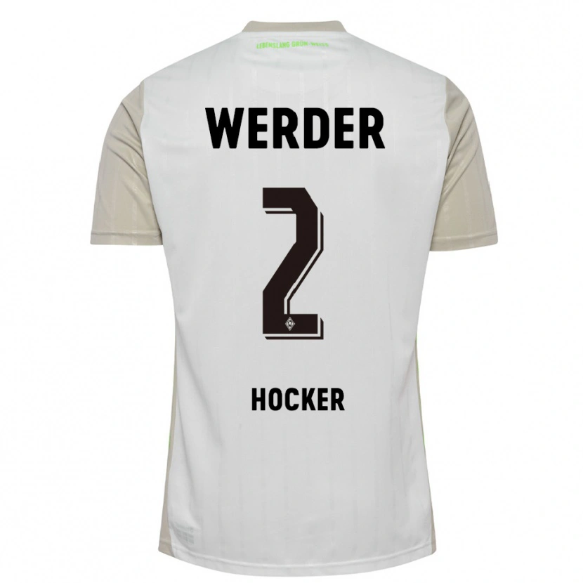 Danxen Dames Luca Höcker #2 Wit Zwart Uitshirt Uittenue 2025/26 T-Shirt