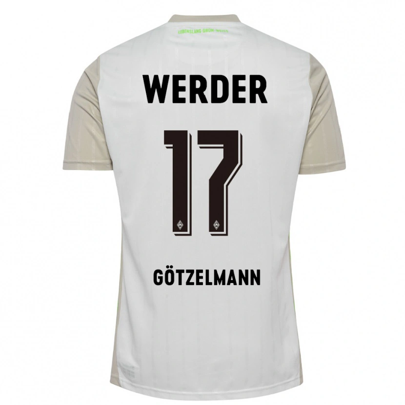 Danxen Dames Patrick Götzelmann #17 Wit Zwart Uitshirt Uittenue 2025/26 T-Shirt