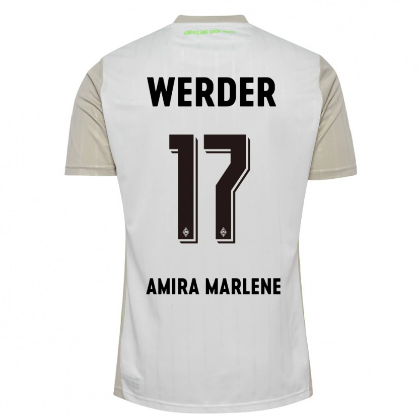Danxen Dames Amira Marlene Dahl #17 Wit Zwart Uitshirt Uittenue 2025/26 T-Shirt