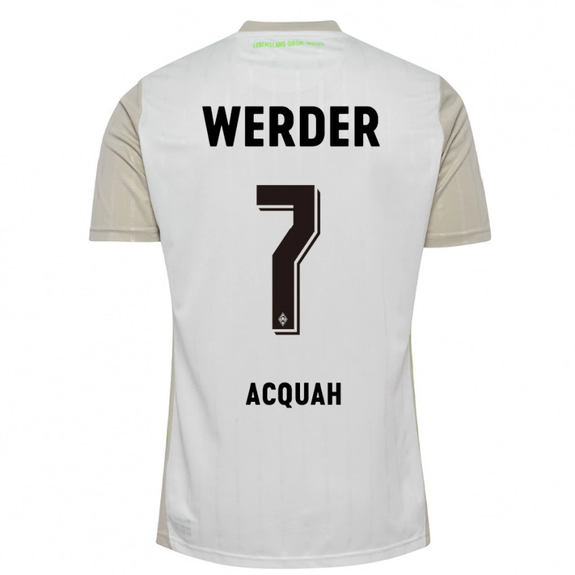 Danxen Dames Joseph Shadrach Acheampong Acquah #7 Wit Zwart Uitshirt Uittenue 2025/26 T-Shirt