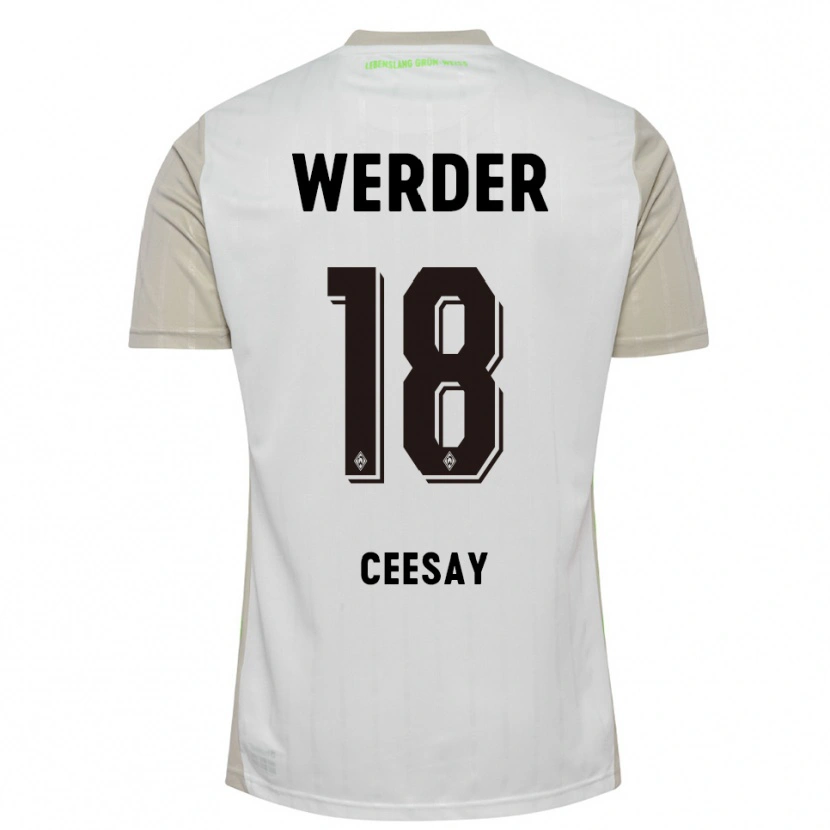 Danxen Dames Ablie Ceesay #18 Wit Zwart Uitshirt Uittenue 2025/26 T-Shirt