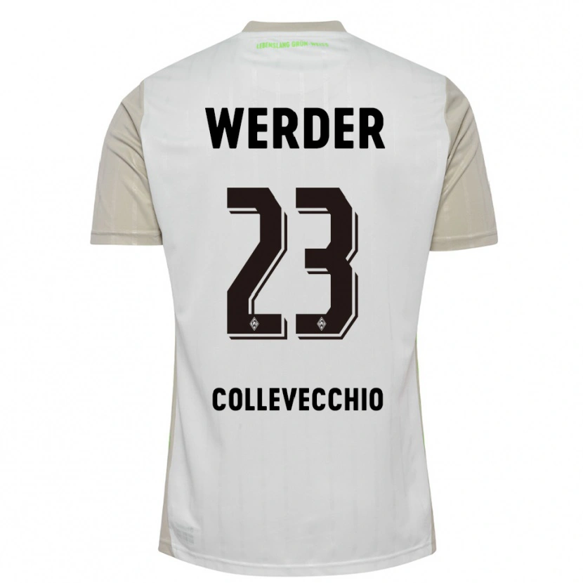 Danxen Dames Tomás Collevecchio #23 Wit Zwart Uitshirt Uittenue 2025/26 T-Shirt