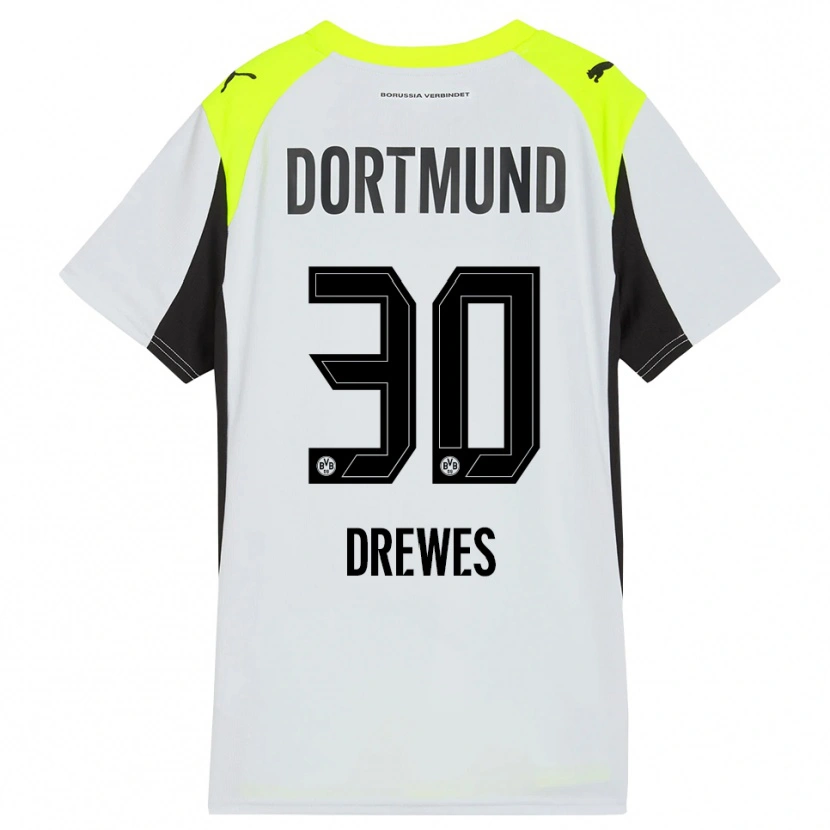 Danxen Dames Patrick Drewes #30 Fluorescerend Geel Uitshirt Uittenue 2025/26 T-Shirt