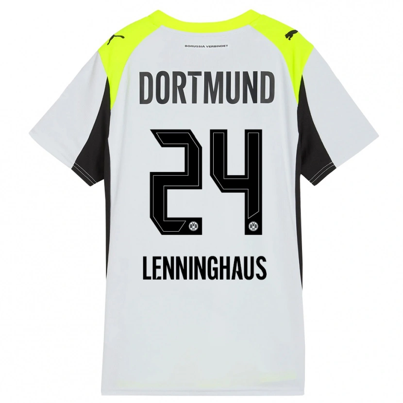 Danxen Dames Mika Lenninghaus #24 Fluorescerend Geel Uitshirt Uittenue 2025/26 T-Shirt