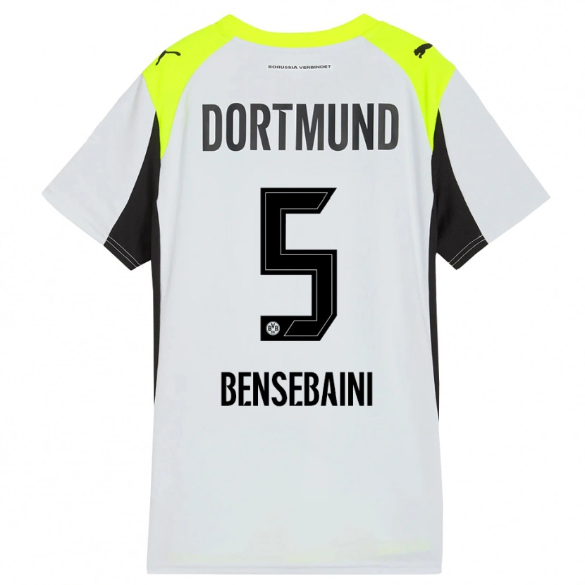 Danxen Dames Ramy Bensebaini #5 Fluorescerend Geel Uitshirt Uittenue 2025/26 T-Shirt