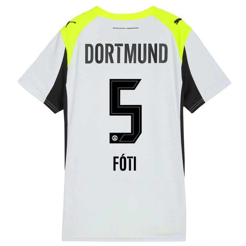 Danxen Dames Antonio Foti #5 Fluorescerend Geel Uitshirt Uittenue 2025/26 T-Shirt
