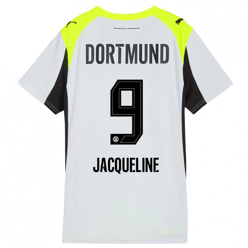 Danxen Dames Moreno Jacqueline #9 Fluorescerend Geel Uitshirt Uittenue 2025/26 T-Shirt