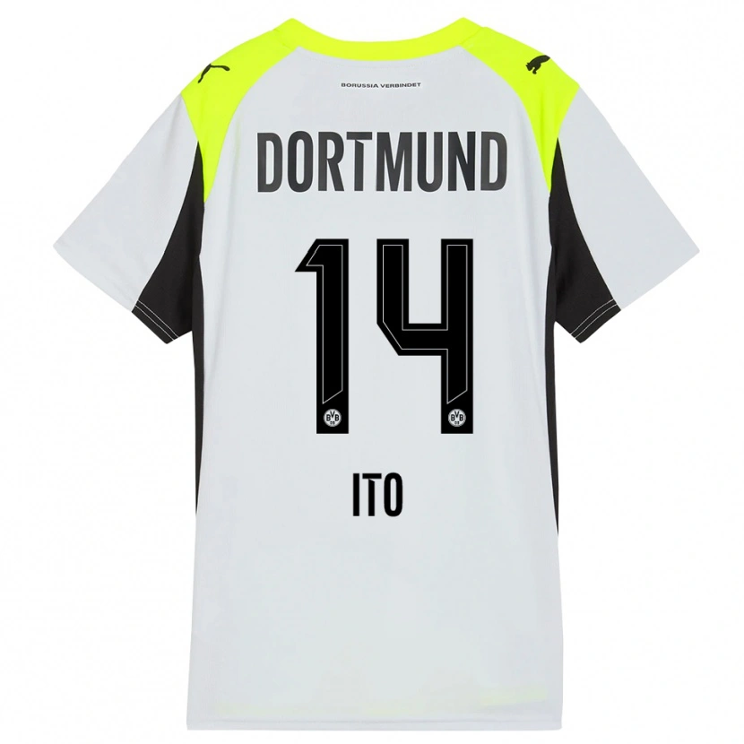 Danxen Dames Sara Ito #14 Fluorescerend Geel Uitshirt Uittenue 2025/26 T-Shirt