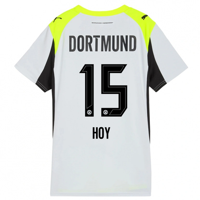 Danxen Dames Justin Hoy #15 Fluorescerend Geel Uitshirt Uittenue 2025/26 T-Shirt