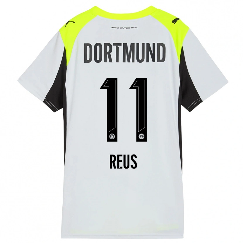 Danxen Dames Marco Reus #11 Fluorescerend Geel Uitshirt Uittenue 2025/26 T-Shirt