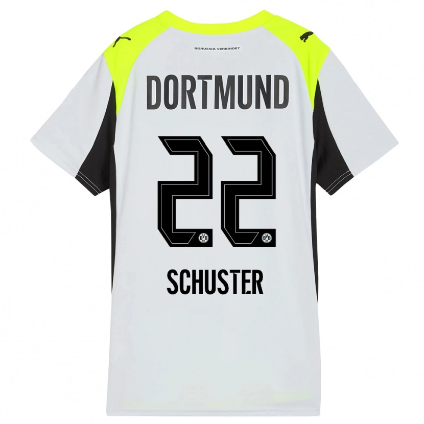 Danxen Dames Melanie Schuster #22 Fluorescerend Geel Uitshirt Uittenue 2025/26 T-Shirt