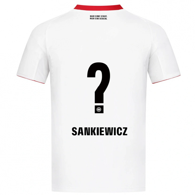 Danxen Dames Dawid Sankiewicz #0 Wit Rood Uitshirt Uittenue 2025/26 T-Shirt