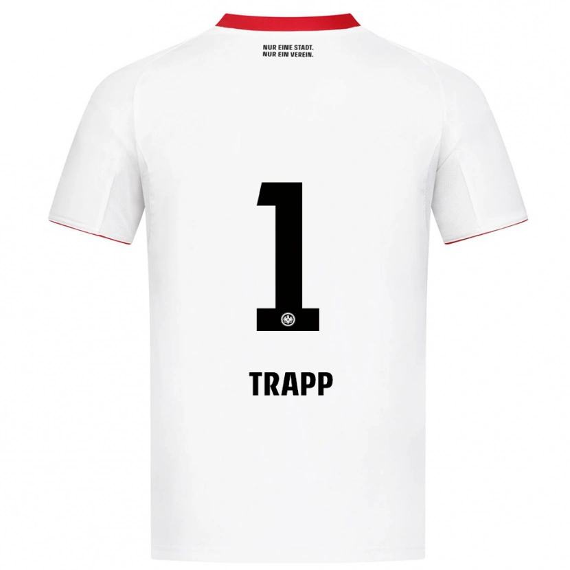 Danxen Dames Kevin Trapp #1 Wit Rood Uitshirt Uittenue 2025/26 T-Shirt