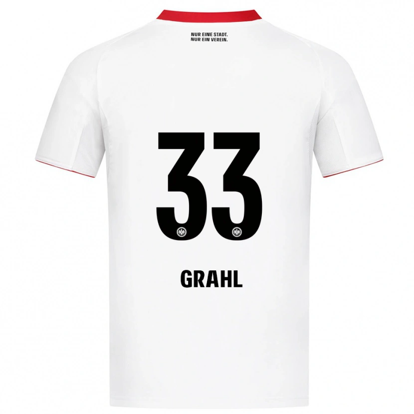 Danxen Dames Jens Grahl #33 Wit Rood Uitshirt Uittenue 2025/26 T-Shirt