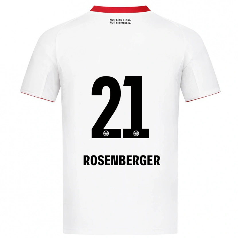 Danxen Dames Robin Rosenberger #21 Wit Rood Uitshirt Uittenue 2025/26 T-Shirt