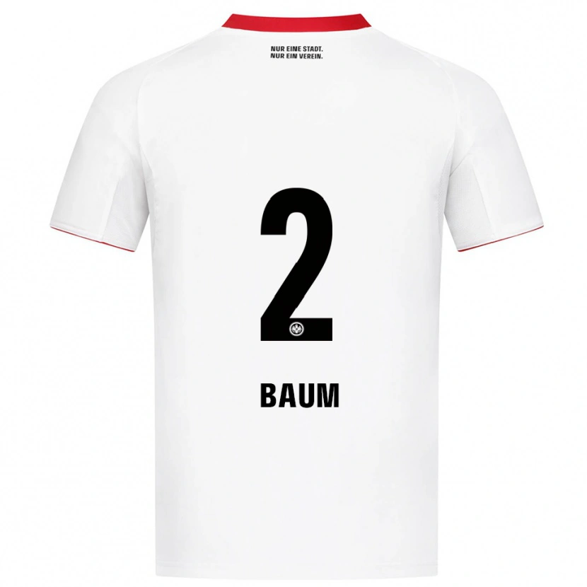 Danxen Dames Elias Baum #2 Wit Rood Uitshirt Uittenue 2025/26 T-Shirt