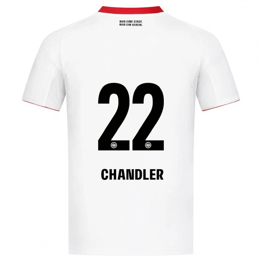 Danxen Dames Timothy Chandler #22 Wit Rood Uitshirt Uittenue 2025/26 T-Shirt