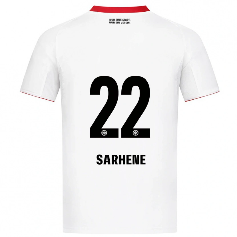 Danxen Dames Clement Nana-Sarhene #22 Wit Rood Uitshirt Uittenue 2025/26 T-Shirt